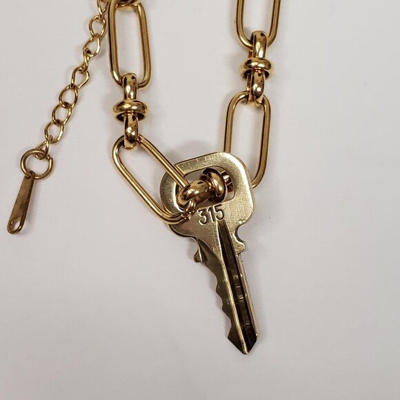 Authentic Louis Vuitton Padlock w/unbranded Stainless Steel Necklace & Bracelet - Picture 8 of 16